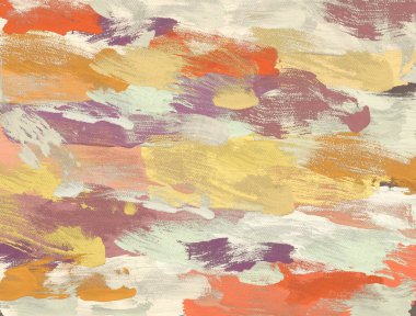 El yapımı tuvale yağlı boya. Soyut sanat dokusu. Renkli doku. Modern sanat eserleri. Yağlı boya darbeleri. Fırça darbeleri. Modern sanat. Çağdaş sanat. Sanatsal tuval.  