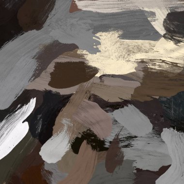 Tuval el yapımı yağlıboya. Renkli doku. Fırça darbeleri.