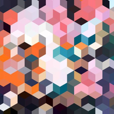 Geometrik desenlerle soyut sanat dokusu