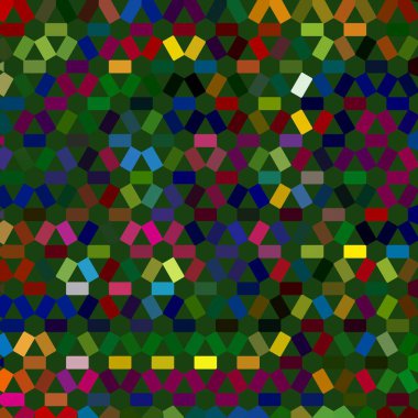 Renk fraktal geometrik soyut desen