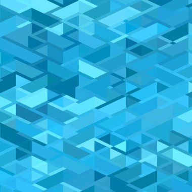 Maviyle kusursuz geometrik arka plan. Modern soyut vektör deseni. EPS10.