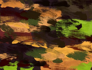 El yapımı tuvale yağlı boya. Soyut sanat dokusu. Renkli doku. Modern sanat eserleri. Yağlı boya darbeleri. Fırça darbeleri. Modern sanat. Çağdaş sanat. Sanatsal tuval.  