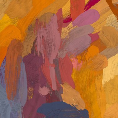 Tuval el yapımı yağlıboya. Renkli doku. Fırça darbeleri. Renkli görüntü. Modern sanat. Çağdaş sanat.