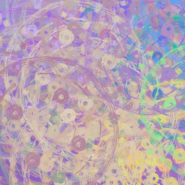 Soyut fraktal arka planını çiçekler