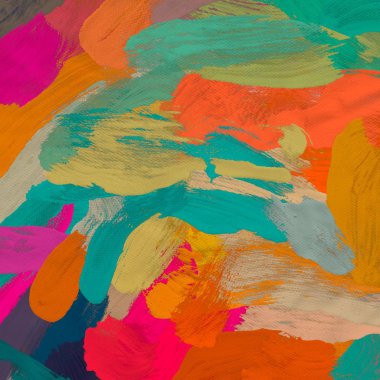 El yapımı tuvale yağlı boya. Soyut sanat dokusu. Renkli doku. Modern sanat eserleri. Yağlı boya darbeleri. Fırça darbeleri. Modern sanat. Çağdaş sanat. Sanatsal tuval.