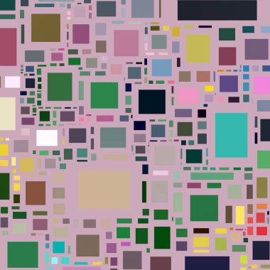 Soyut sanat dokusu. Kareler ile renkli doku. Modern sanat eserleri. Renkli görüntü