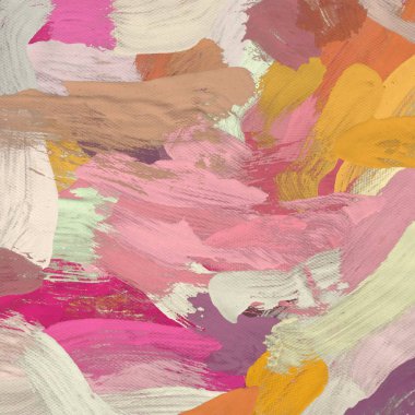 Tuval el yapımı yağlıboya. Renkli doku. Fırça darbeleri. Renkli görüntü. Modern sanat. Çağdaş sanat.