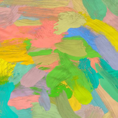 El yapımı tuvale yağlı boya. Soyut sanat dokusu. Renkli doku. Modern sanat eserleri. Yağlı boya darbeleri. Fırça darbeleri. Modern sanat. Çağdaş sanat. Sanatsal tuval.