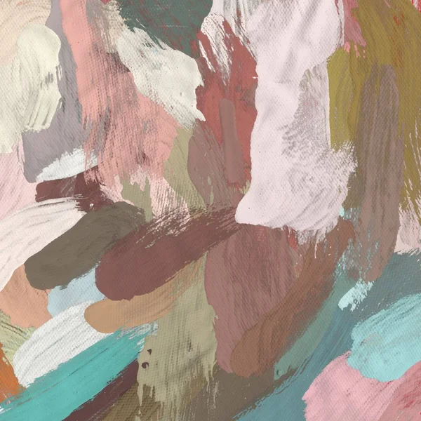 Tuval el yapımı yağlıboya. Renkli doku. Fırça darbeleri. Renkli görüntü. Modern sanat. Çağdaş sanat.