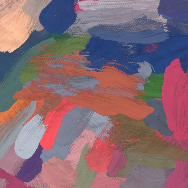 Tuval el yapımı yağlıboya. Renkli doku. Fırça darbeleri. Renkli görüntü. Modern sanat. Çağdaş sanat.