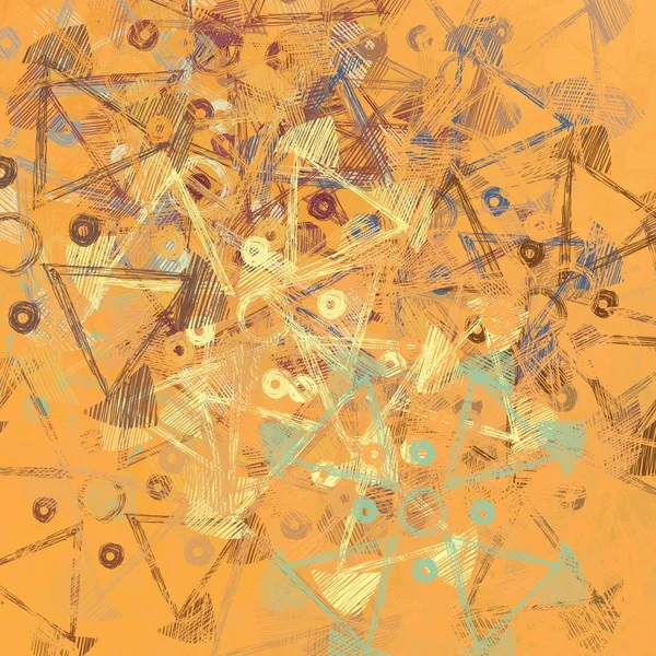 çiçeklerle soyut renkli resim