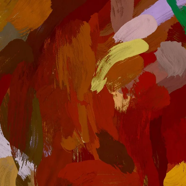 Tuval el yapımı yağlıboya. Renkli doku. Fırça darbeleri.