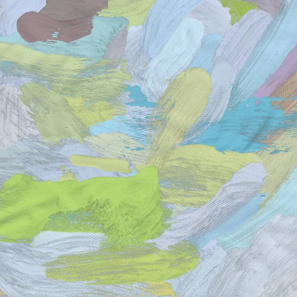 Tuval el yapımı yağlıboya. Renkli doku. Fırça darbeleri. Renkli görüntü. Modern sanat. Çağdaş sanat.