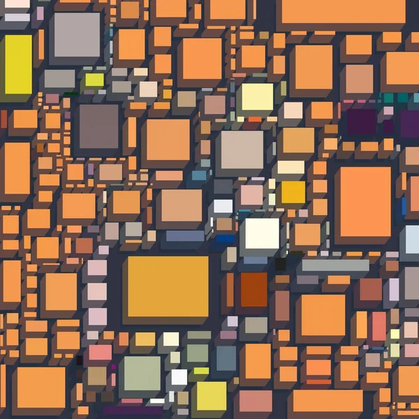 Soyut sanat dokusu. Kareler ile renkli doku. Modern sanat eserleri. Renkli görüntü