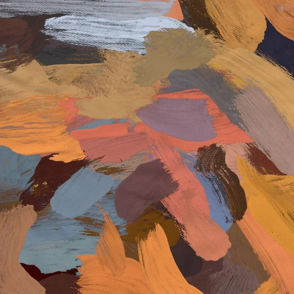 Tuval el yapımı yağlıboya. Renkli doku. Fırça darbeleri. Renkli görüntü. Modern sanat. Çağdaş sanat.