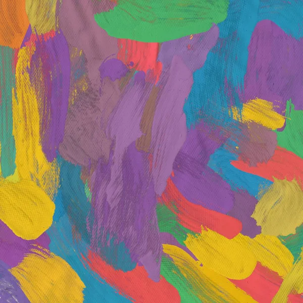 Tuval el yapımı yağlıboya. Renkli doku. Fırça darbeleri. Renkli görüntü. Modern sanat. Çağdaş sanat.