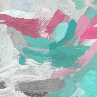 Tuval el yapımı yağlıboya. Renkli doku. Fırça darbeleri. Renkli görüntü. Modern sanat. Çağdaş sanat.