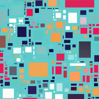 Soyut sanat dokusu. Kareler ile renkli doku. Modern sanat eserleri. Renkli görüntü