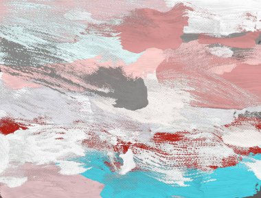 El yapımı tuvale yağlı boya. Soyut sanat dokusu. Renkli doku. Modern sanat eserleri. Yağlı boya darbeleri. Fırça darbeleri. Modern sanat. Çağdaş sanat. Sanatsal tuval.  