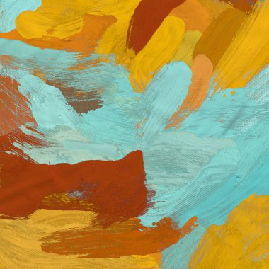 El yapımı tuvale yağlı boya. Soyut sanat dokusu. Renkli doku. Modern sanat eserleri. Yağlı boya darbeleri. Fırça darbeleri. Modern sanat. Çağdaş sanat. Sanatsal tuval.