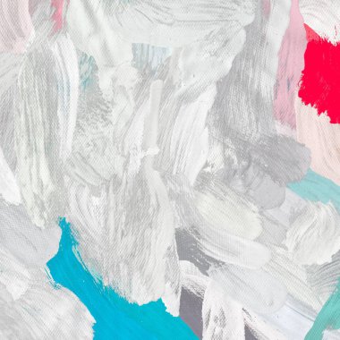 El yapımı tuvale yağlı boya. Soyut sanat dokusu. Renkli doku. Modern sanat eserleri. Yağlı boya darbeleri. Fırça darbeleri. Modern sanat. Çağdaş sanat. Sanatsal tuval.