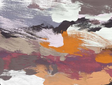 El yapımı tuvale yağlı boya. Soyut sanat dokusu. Renkli doku. Modern sanat eserleri. Yağlı boya darbeleri. Fırça darbeleri. Modern sanat. Çağdaş sanat. Sanatsal tuval.   