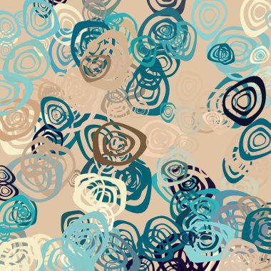 Çiçek elementleriyle kusursuz desen