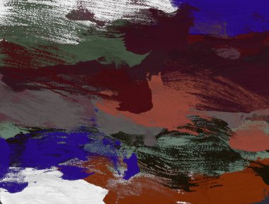 El yapımı tuvale yağlı boya. Soyut sanat dokusu. Renkli doku. Modern sanat eserleri. Yağlı boya darbeleri. Fırça darbeleri. Modern sanat. Çağdaş sanat. Sanatsal tuval.  