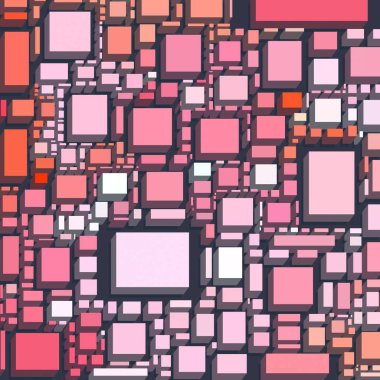 Soyut sanat dokusu. Kareler ile renkli doku. Modern sanat eserleri. Renkli görüntü