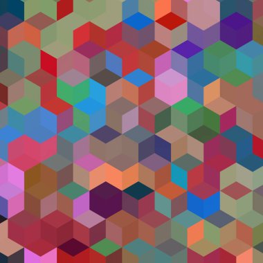 Geometrik desenlerle soyut sanat dokusu