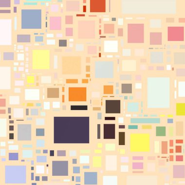 Soyut sanat dokusu. Kareler ile renkli doku. Modern sanat eserleri. Renkli görüntü