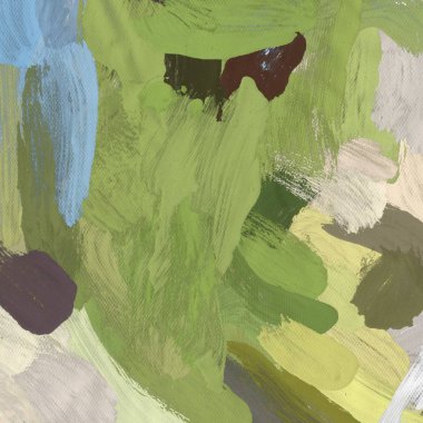 Tuval el yapımı yağlıboya. Renkli doku. Fırça darbeleri.