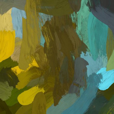 Tuval el yapımı yağlıboya. Renkli doku. Fırça darbeleri. Renkli görüntü. Modern sanat. Çağdaş sanat.