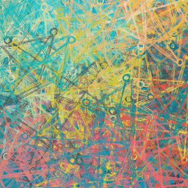 El yapımı tuvale yağlı boya. Soyut sanat dokusu. Renkli doku. Modern sanat eserleri. Yağlı boya darbeleri. Fırça darbeleri. Modern sanat. Çağdaş sanat. Sanatsal tuval.   