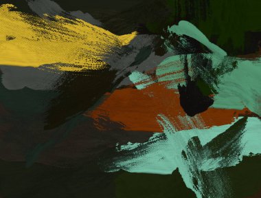 El yapımı tuvale yağlı boya. Soyut sanat dokusu. Renkli doku. Modern sanat eserleri. Yağlı boya darbeleri. Fırça darbeleri. Modern sanat. Çağdaş sanat. Sanatsal tuval.  