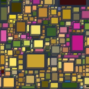 Soyut sanat dokusu. Kareler ile renkli doku. Modern sanat eserleri. Renkli görüntü