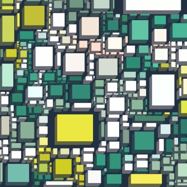 Soyut sanat dokusu. Kareler ile renkli doku. Modern sanat eserleri. Renkli görüntü