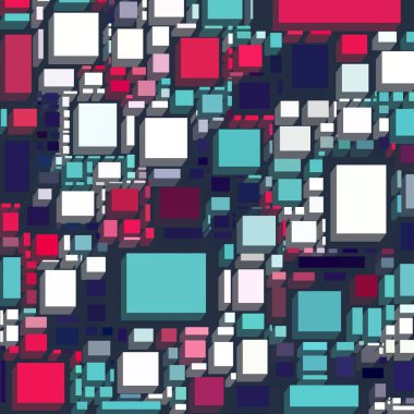 Soyut sanat dokusu. Kareler ile renkli doku. Modern sanat eserleri. Renkli görüntü