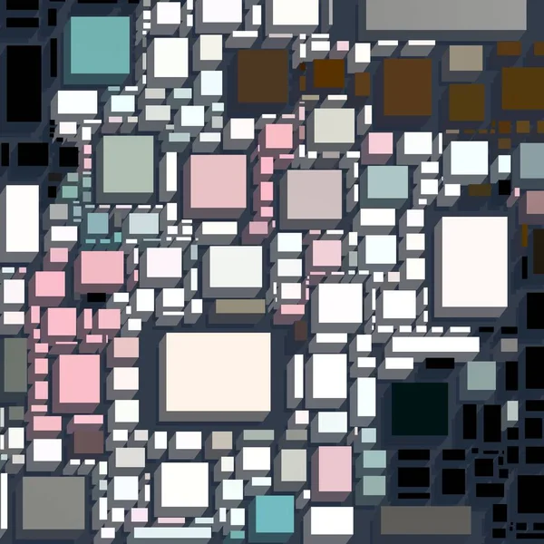 Soyut sanat dokusu. Kareler ile renkli doku. Modern sanat eserleri. Renkli görüntü