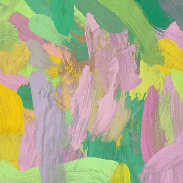 Tuval el yapımı yağlıboya. Renkli doku. Fırça darbeleri. Renkli görüntü. Modern sanat. Çağdaş sanat.