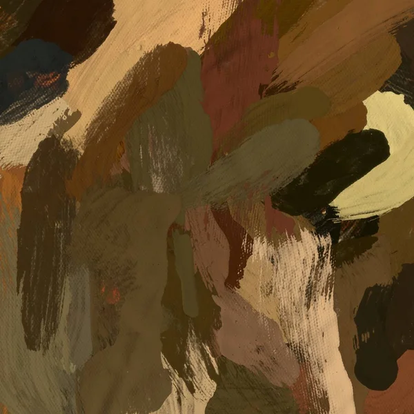 Tuval el yapımı yağlıboya. Renkli doku. Fırça darbeleri.