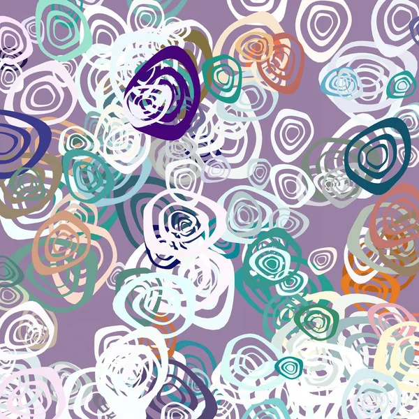 çiçeklerle soyut illüstrasyon doku