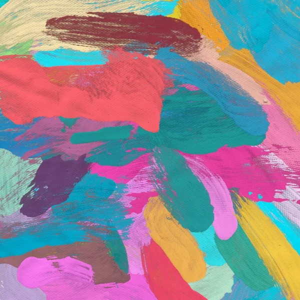 Tuval el yapımı yağlıboya. Renkli doku. Fırça darbeleri. Renkli görüntü. Modern sanat. Çağdaş sanat.