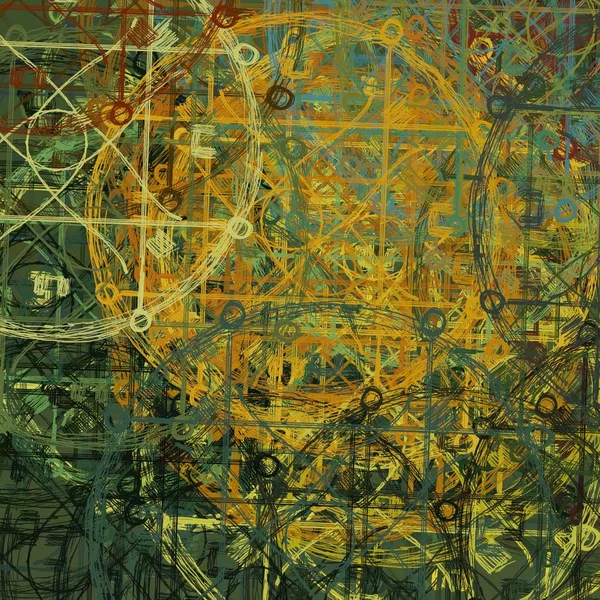 farklı Vintage desenleri ile soyut grunge arka plan