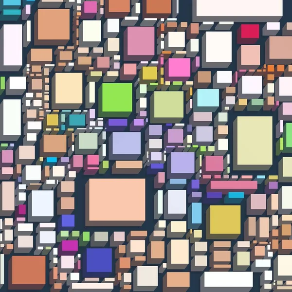 Soyut sanat dokusu. Kareler ile renkli doku. Modern sanat eserleri. Renkli görüntü