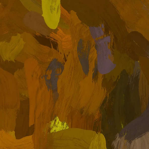 Tuval el yapımı yağlıboya. Renkli doku. Fırça darbeleri.