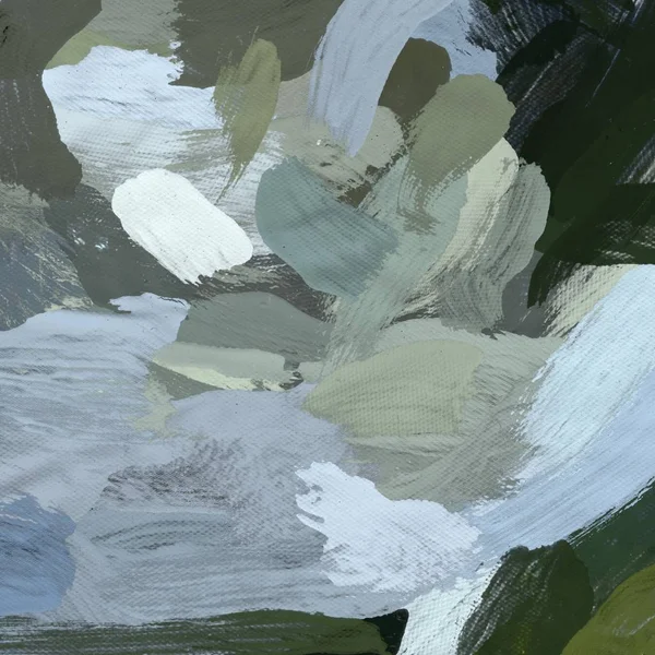 Tuval el yapımı yağlıboya. Renkli doku. Fırça darbeleri.