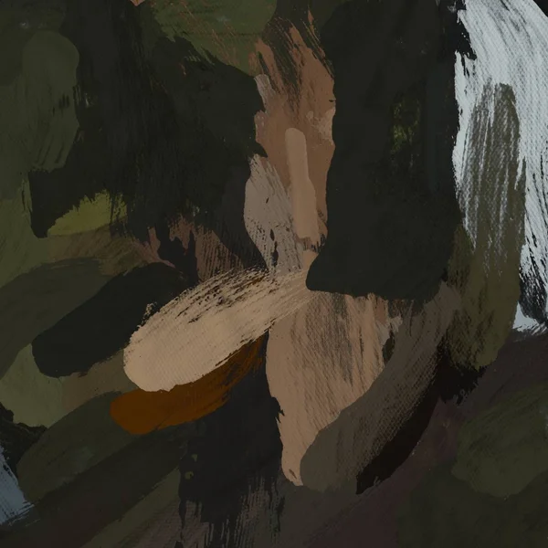 Tuval el yapımı yağlıboya. Renkli doku. Fırça darbeleri.