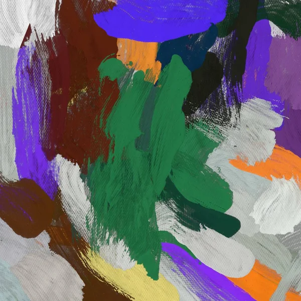 Tuval el yapımı yağlıboya. Renkli doku. Fırça darbeleri. Renkli görüntü. Modern sanat. Çağdaş sanat.