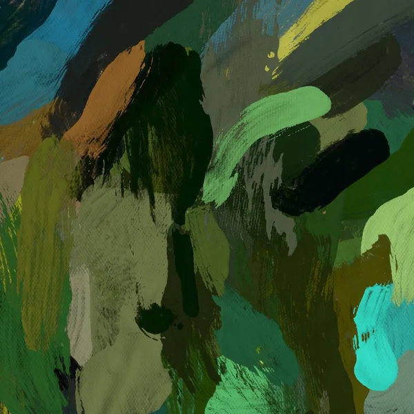 Tuval el yapımı yağlıboya. Renkli doku. Fırça darbeleri. Renkli görüntü. Modern sanat. Çağdaş sanat.